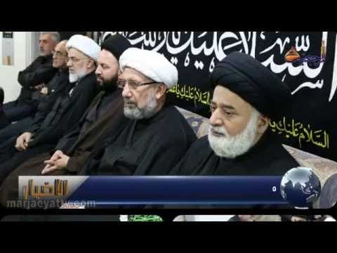 الأخبار و الأحداث 13 محرم الحرام 1437 - بيتُ سماحة المرجع الشيرازي يُقيم العزاء الحسيني